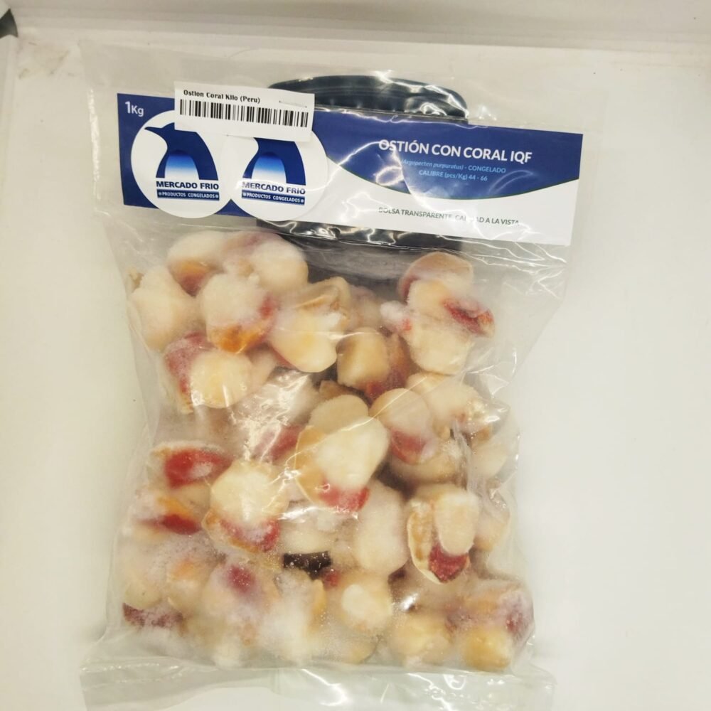 Ostiones con coral Peruano